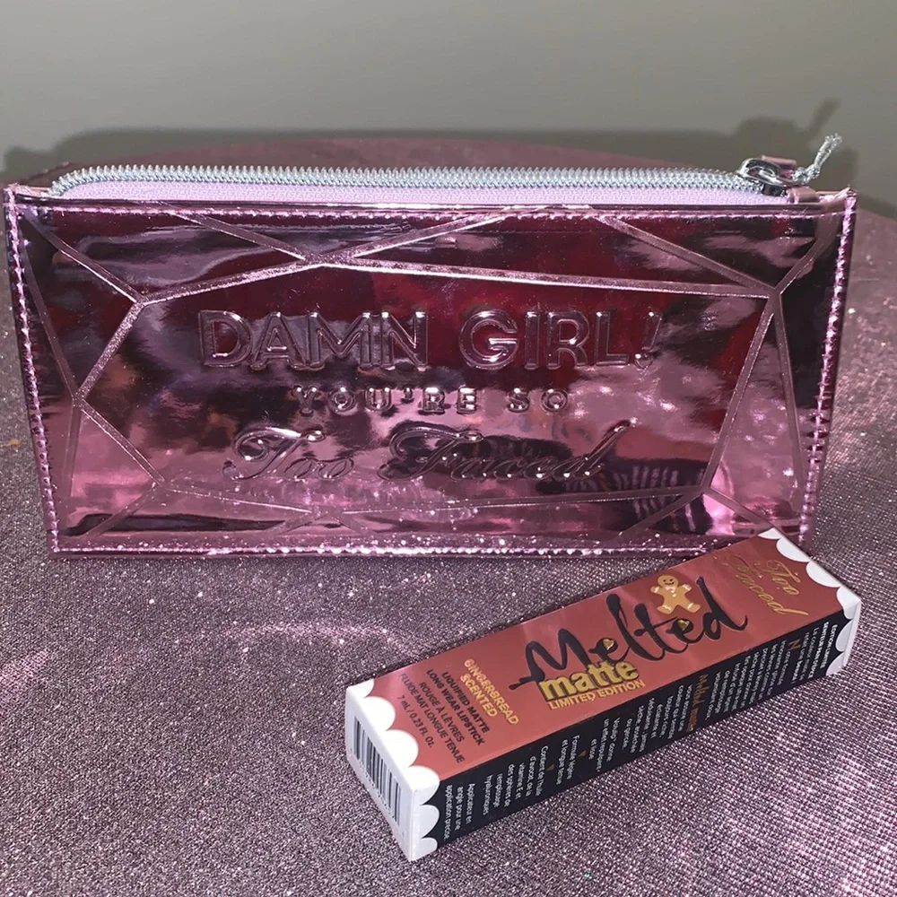 Too Faced “Damn Girl‎ You're so Too Faced” Makeup bag